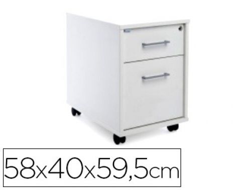 Armario rocada com dois gavetas serie store 58x40x59,5 cm acabamento aw04 branco/branco , Rocada , 150642 , 8427951070463